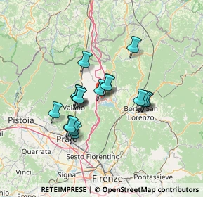 Mappa Via della Lora, 50031 Barberino di Mugello FI, Italia (11.03684)