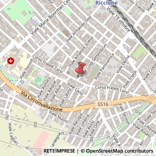 Mappa Corso Fratelli Cervi, 257, 47838 Riccione, Rimini (Emilia Romagna)