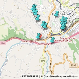 Mappa Via Centomani, 85100 Potenza PZ, Italia (1.2165)