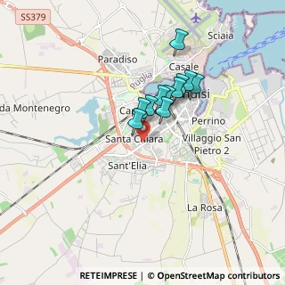 Mappa Via Palmiro Togliatti, 72100 Brindisi BR, Italia (1.33818)