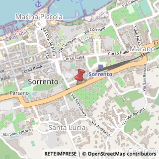 Mappa Via degli Aranci, 101, 80067 Sorrento, Napoli (Campania)