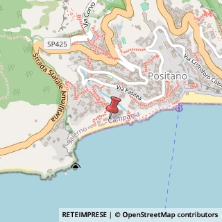 Mappa Via Fornillo, 37, 84017 Positano, Salerno (Campania)