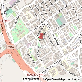 Mappa Piazza Sapri, 16/A, 72100 Brindisi, Brindisi (Puglia)