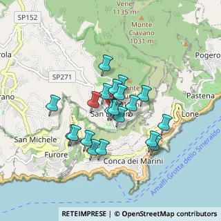 Mappa Via Roberto Bracco, 80051 Agerola NA, Italia (0.7215)