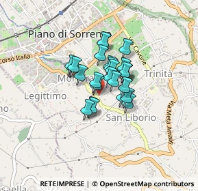 Mappa SP Mortora S. Liborio, 80063 Piano di Sorrento NA, Italia (0.27308)
