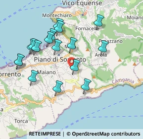 Mappa Via Rivolo San Liborio, 80063 Piano di Sorrento NA, Italia (2.08353)