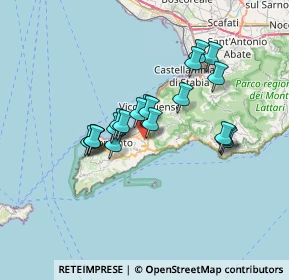 Mappa Via Rivolo San Liborio, 80063 Piano di Sorrento NA, Italia (5.9055)