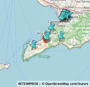 Mappa Via Rivolo San Liborio, 80063 Piano di Sorrento NA, Italia (8.69706)