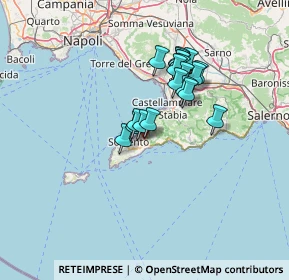 Mappa Via Rivolo San Liborio, 80063 Piano di Sorrento NA, Italia (11.5005)