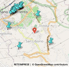 Mappa Via Rivolo San Liborio, 80063 Piano di Sorrento NA, Italia (0.8345)