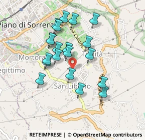 Mappa Via Rivolo San Liborio, 80063 Piano di Sorrento NA, Italia (0.431)