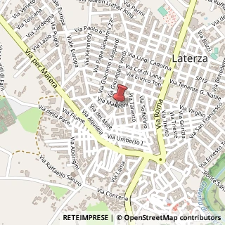 Mappa Via Lecce, 41, 74014 Laterza, Taranto (Puglia)