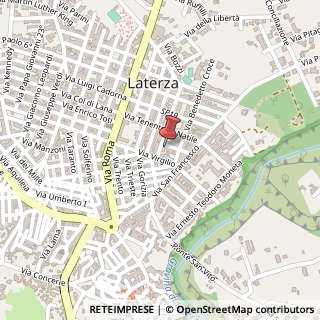 Mappa Via Vincenzo Monti, 1, 74014 Laterza, Taranto (Puglia)