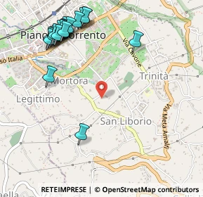Mappa SP Mortora S. Liborio, 80063 Piano di Sorrento NA (0.711)