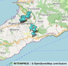 Mappa Via Cermenna, 80063 Piano di Sorrento NA, Italia (1.39455)
