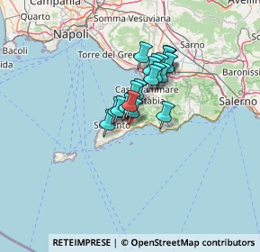 Mappa Via Cermenna, 80063 Piano di Sorrento NA, Italia (9.111)