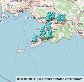 Mappa Via Cermenna, 80063 Piano di Sorrento NA, Italia (11.2975)