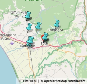 Mappa Via San Pietro Alli Marmi, 84025 Eboli SA, Italia (5.765)