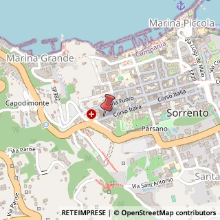 Mappa Corso Italia, 8A, 80067 Sorrento, Napoli (Campania)