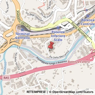 Mappa Via della Meccanica, 13/a, 85100 Potenza, Potenza (Basilicata)