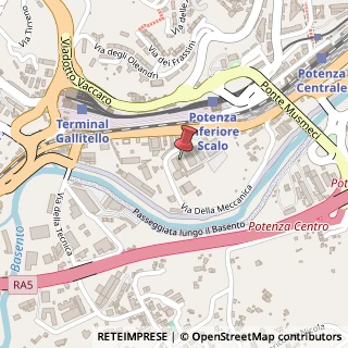 Mappa Via della Meccanica, 5, 85100 Potenza, Potenza (Basilicata)