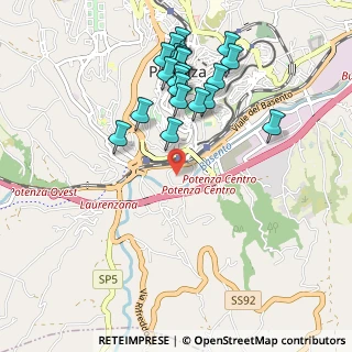 Mappa Piazzale Conad, 85100 Potenza PZ, Italia (1.088)