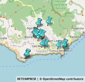 Mappa Via degli Ontanelli, 80051 Agerola NA, Italia (1.3535)