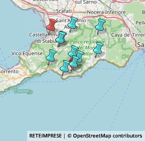 Mappa Via degli Ontanelli, 80051 Agerola NA, Italia (5.36091)