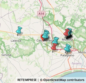 Mappa Via Sandro Pertini, 74011 Castellaneta TA, Italia (7.0425)