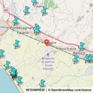 Mappa Via Tenente colonnello Carmine Calò, 84098 Pontecagnano Faiano SA, Italia (3.9395)