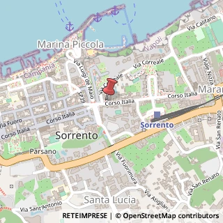 Mappa Piazza Torquato Tasso, 158, 80067 Sorrento, Napoli (Campania)