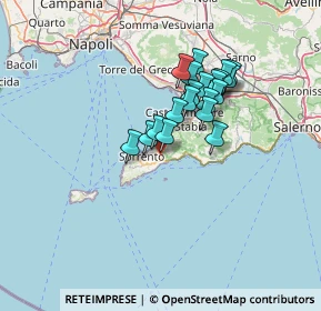 Mappa Via Traversa Petrulo, 80063 Piano di Sorrento NA, Italia (11.0995)