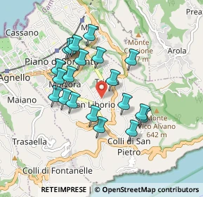 Mappa Via Traversa Petrulo, 80063 Piano di Sorrento NA, Italia (0.8535)