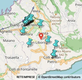 Mappa Via Traversa Petrulo, 80063 Piano di Sorrento NA, Italia (0.9845)
