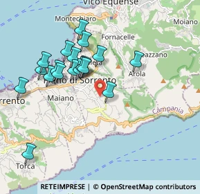 Mappa Via Traversa Petrulo, 80063 Piano di Sorrento NA, Italia (1.93895)