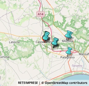 Mappa Via Giovanni Paisiello, 74011 Castellaneta TA, Italia (3.79)