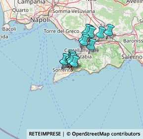 Mappa Via Meta - Amalfi, 80063 Piano di Sorrento NA, Italia (8.42)
