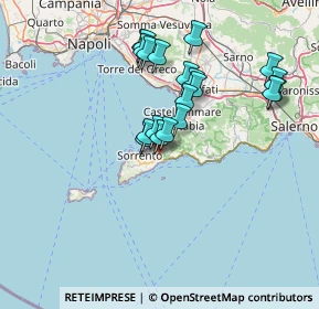 Mappa Via Meta - Amalfi, 80063 Piano di Sorrento NA, Italia (13.8055)