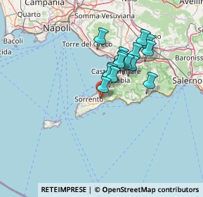 Mappa Via Meta - Amalfi, 80063 Piano di Sorrento NA, Italia (11.354)