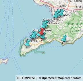 Mappa Via Meta - Amalfi, 80063 Piano di Sorrento NA, Italia (5.57667)