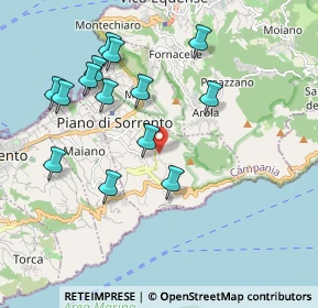 Mappa Via Meta - Amalfi, 80063 Piano di Sorrento NA, Italia (2.16286)