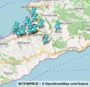 Mappa Via Meta - Amalfi, 80063 Piano di Sorrento NA, Italia (1.97941)