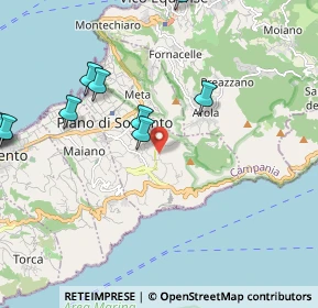 Mappa Via Meta - Amalfi, 80063 Piano di Sorrento NA, Italia (2.82)