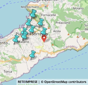 Mappa Via Meta - Amalfi, 80063 Piano di Sorrento NA, Italia (1.97091)
