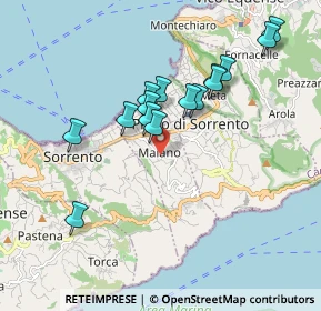 Mappa Via Vincenzo C A Ferraro, 80065 Sant'Agnello NA, Italia (1.79133)