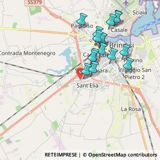 Mappa Piazza Raffaello, 72100 Brindisi BR, Italia (2.15375)