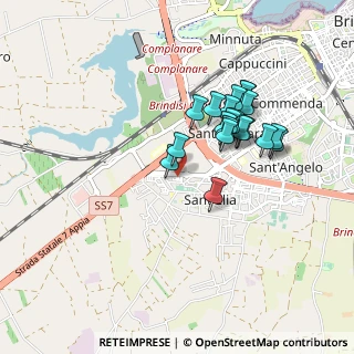 Mappa Piazza Raffaello, 72100 Brindisi BR, Italia (0.823)