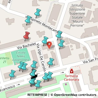 Mappa Via Bachelet, 74011 Castellaneta TA, Italia (0.08929)