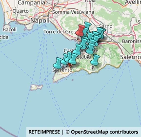 Mappa Via Lavinola, 80063 Piano di Sorrento NA, Italia (10.8675)