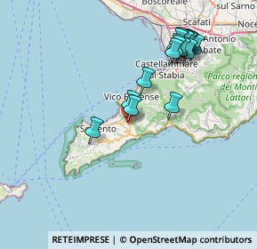 Mappa Via Lavinola, 80063 Piano di Sorrento NA, Italia (8.42882)